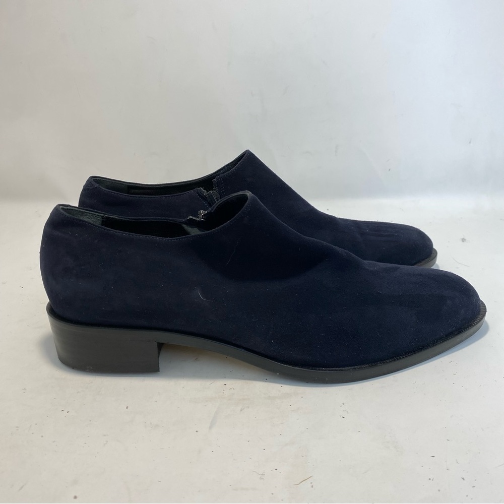 Panara Women’s 37 1/2 37.5 Blue Suede Slip On Made in Italy Loafers